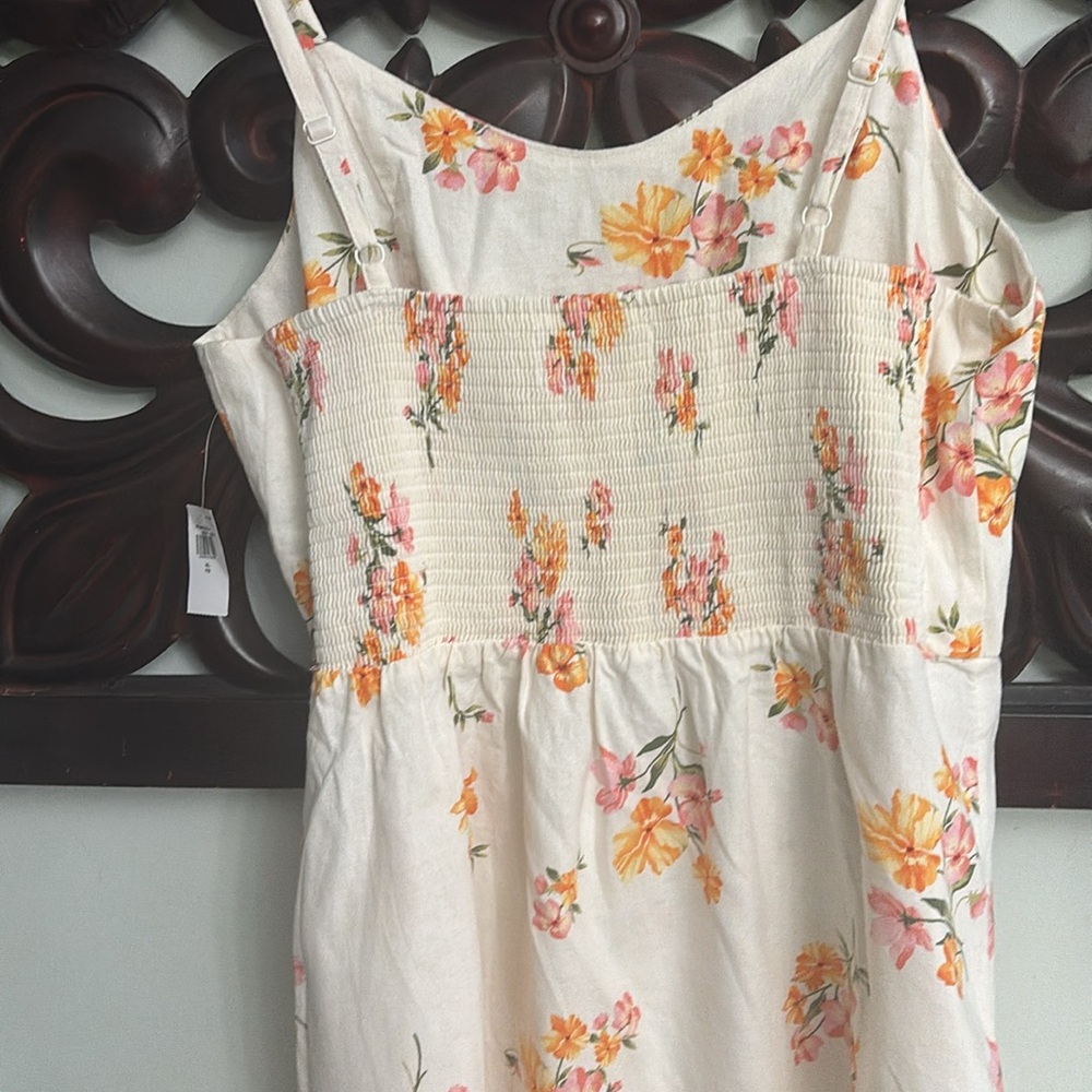 OLD NAVY Floral Linen Sundress BNWT - Picture 2 of 10